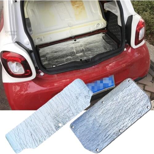 Car Sound Proofing Deadening Mat For Mercedes Smart 451 453 fortwo forfour Car Styling Engine Firewall Heat Foam Cotton Sticker