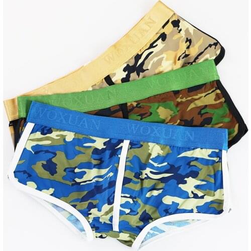 Underwear Boxer Men Underwear Men Sexy Shorts Men Camouflage Soft Underwear Panties Shorts Male Trunk