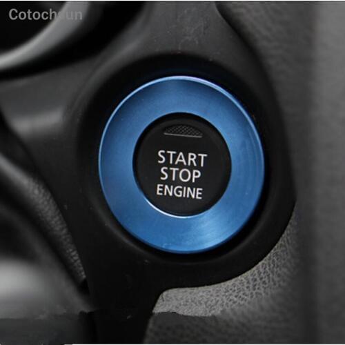 Cotochsun Car-styling interior Ignition button decoration ring sticker trim cover case For Mitsubishi ASX , Auto accessories