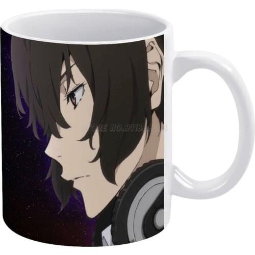 Dazai Osamu BSD White Mug 11 Oz Funny Ceramic Coffee/Tea/Cocoa Mug Unique Gift Dazai Osamu Dazaiosamu Bungostraydogs Anime Manga