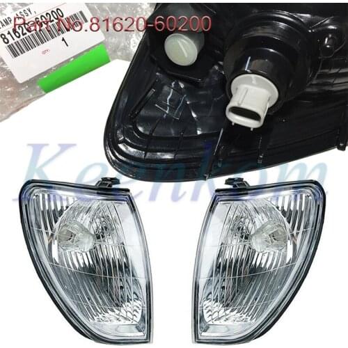 For Lexus LX470 Series 1998-2002 Front Bumper Turn Signal Light Corner Lamp No-Bulb Car Accessories 2pcs