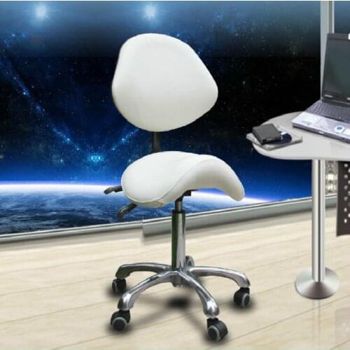 Ergonomic Swivel Chair Dental Saddle Doctors Stool Adjustable Backrest Leather Dentist Spa Rolling Chairs Beauty Salon chaise