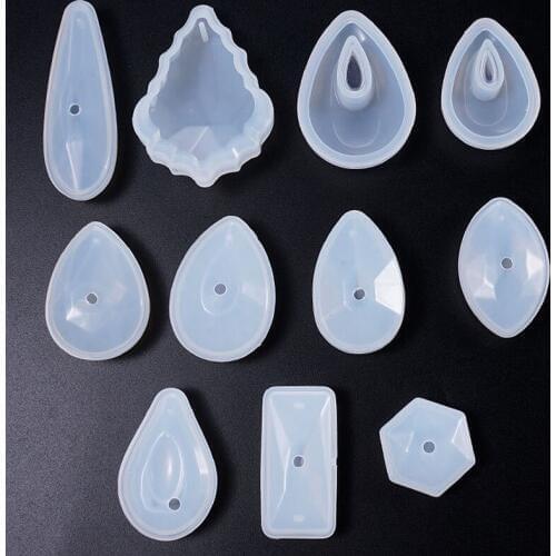 Silicone Resin Molds DIY Craft Irregular Time Jewelry Pendant Molds Epoxy Resin Mold Jewelry Making Jewelry Tools