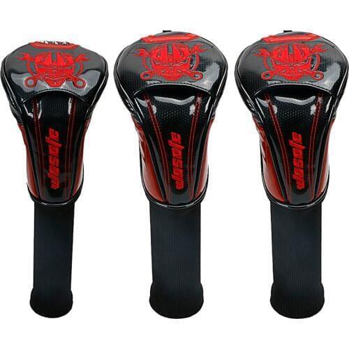 Golf Driver headcover High quality PU Leather red