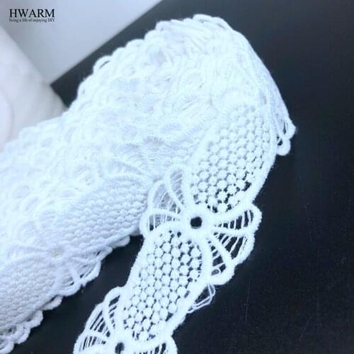 HWARM 20yard 2.6cm african lace fabric Candy pineapple shape arc wedding lace barcode DIY childrens clothing accessories ribbon