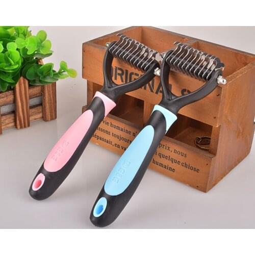 INBEPET Pet Grooming Comb Removal Hair Comb Brush Deshedding Clipper Stainless Detachable Dog Brush Hair Cat Comb Pet Supplies