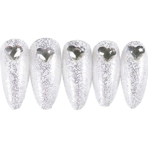 Adhesive Nail Beauty Deocr with Heart Shaped Rhinestone Detachable Attractive Fashion Glue Stype for Wedding Party SANA889
