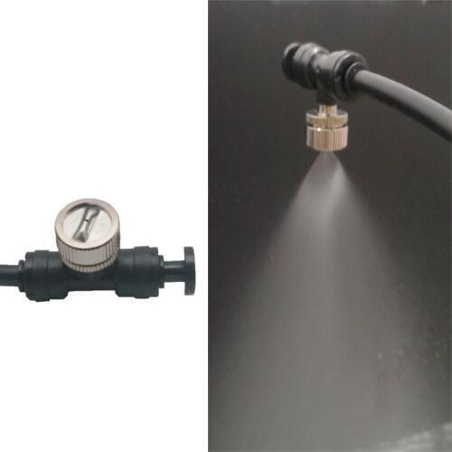L032 watering fog stainless steel nozzle low-pressure atomizing fan-shaped cnc mist spray garden fog