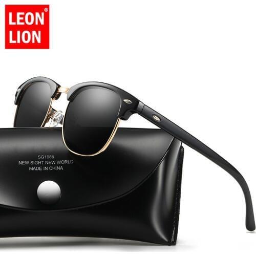 LEONLION Classic Polarized Sunglasses Men Women Retro Brand Designer High Quality Sun Glasses Female Male Fashion Mirror Oculos