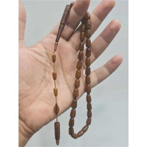 Islamic Tasbih Muslim Rosary Beads 33 Prayer Rosary For Men Bracelet For Men Accessory amber oltu amber stone Handmade Turkey