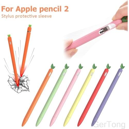 Soft Silicone For Apple Pencil 2nd Generation Case For Apple Pencil 2 Cap Tip Cover Holder Tablet Touch Pen Stylus Pouch Sleeve