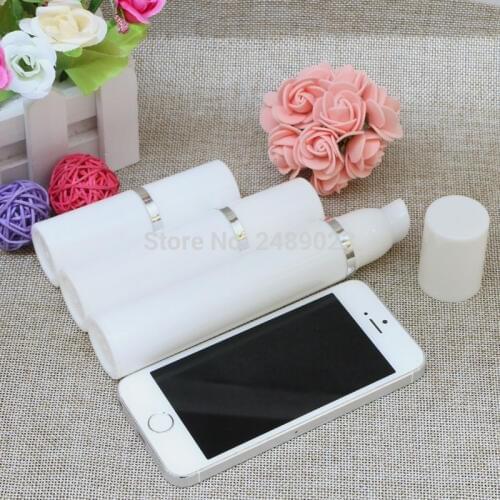 Plastic Refillable Bottles With Silver Line Empty Airless Bottle Lotion On Travelling Cosmetic Containers 2pcs/lot 15ml 30ml