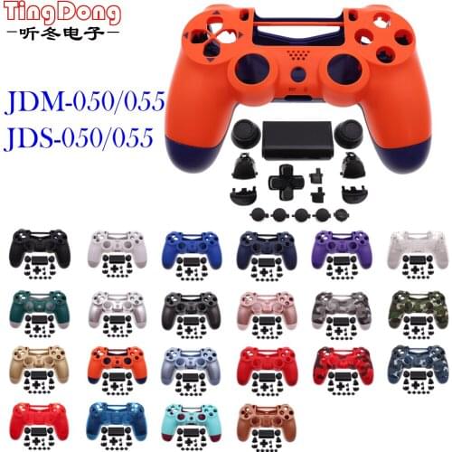 Plastic Hard Shell For Sony Playstation 4 For PS4 JDS-050 055 JDM-050 055 Controller Housing Cover Protective Shell Skin Case