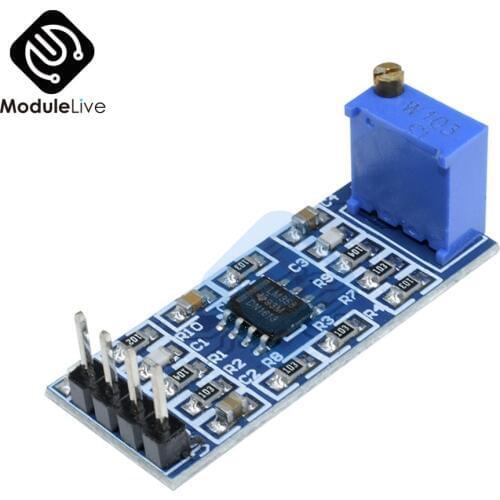 LM358 Gain Signal Amplification Amplifier Board 100 Times Operational Amplifier Module Directly Input Output Signal 5V-12V