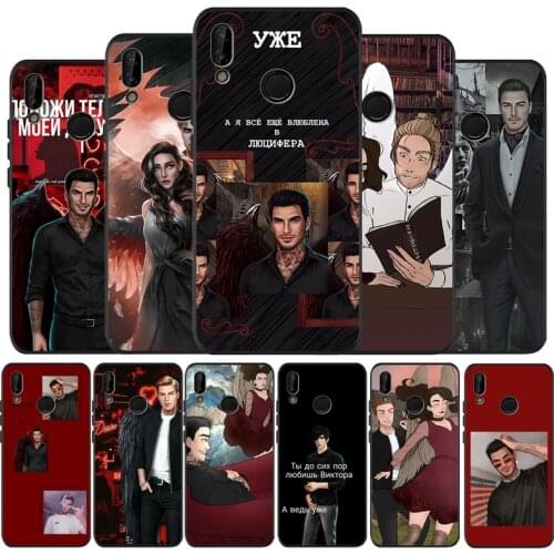 Romantic club Black Silicone Soft Phone Case For Huawei 40 30 20 10 9 Lite Pro P smart 2019 Y6 Y6 Prime2019 Y9 2018