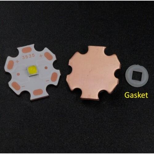 Cree 10W XPL XP L2 V5 V6 led emitter bulbs diode chip on 16mm 20mm copper base pcb with gasket