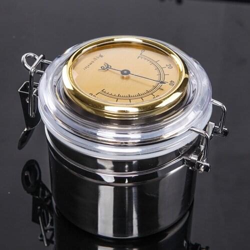 Tobacco moisturizing canister with hygrometer moisturizing tobacco box moisturizing tube cigar moisturizing cigarette box