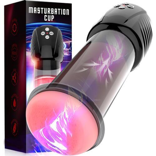 Real Vanginal Vibrator Penis Pump Toys For Adult Men Gays Electric Pump For Penis Enlarger Male Penile Erection Training Extend