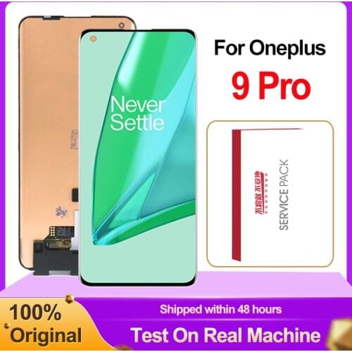 100% Original 6.7" AMOLED For OnePlus 9 Pro LCD Display Touch Screen Digitizer Assembly For 1+9 Pro LE2121 LE2125 LE2123 LE2120