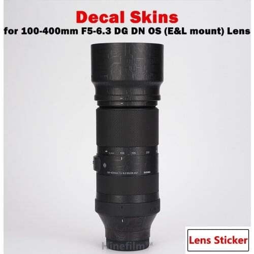 3M Vinyl Protective Film for Sigma 100-400mmF5-6.3 Lens Decal Protector Anti-scratch Cover Film Sticker