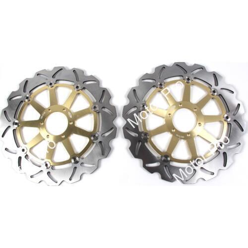 2PCS FOR DUCATI ST3 S ABS 1000 2006 2007 ST3 S1000 ABS CNC aluminum Floating Front Brake Disc Rotor brake disk