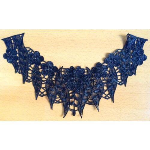 35.5cm*20.5cm polyester embroidery collar patch,guipure embroidery collar,XERY-BQ1123A