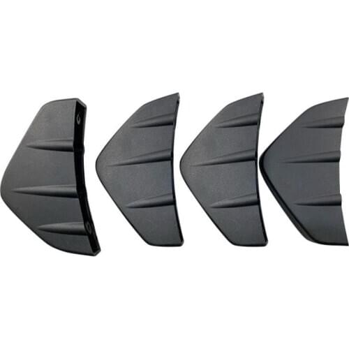 4pc Universal Car Rear Bumper Cast Shark Spoiler For Nissan Teana X-Trail Qashqai Livina Tiida Sunny March Murano Geniss Juke