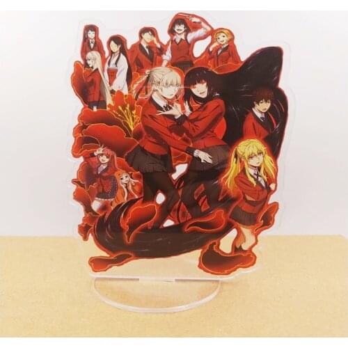 Anime Kakegurui Compulsive Gambler Jabami Yumeko Acrylic Stand Figure Desktop Decor Collection Model Toy Doll Gifts Cosplay