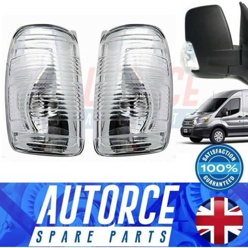 RIGHT - LEFT DOOR WING MIRROR INDICATOR LAMP LENS FORD TRANSIT MK8 BK3113B382AB - 1847388, 1847389, 1823999