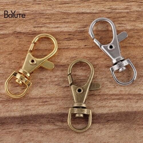 BoYuTe (100 Pieces/Lot) 38*15*5.2MM Big Metal Iron Lobster Clasp Materials DIY Handmade Jewelry Accessories Wholesale