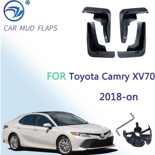 Car Mud Flaps For Toyota Camry 2018 2019 SE XSE Sport Mudflaps Splash Guards Mud Flap Mudguards Fender Styling Set Molded
