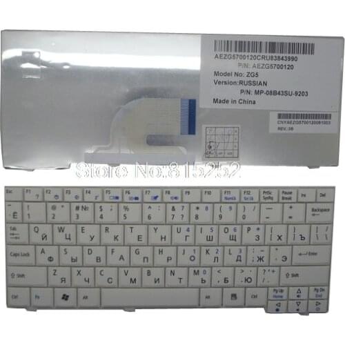 US Keyboard For ACER AS ZG5 D150 D250 Russian Canada V091902AK1 AK3 V091902AS1 AS3 KB.INT00.523 .513 AEZG5700130 AEZG5U00130
