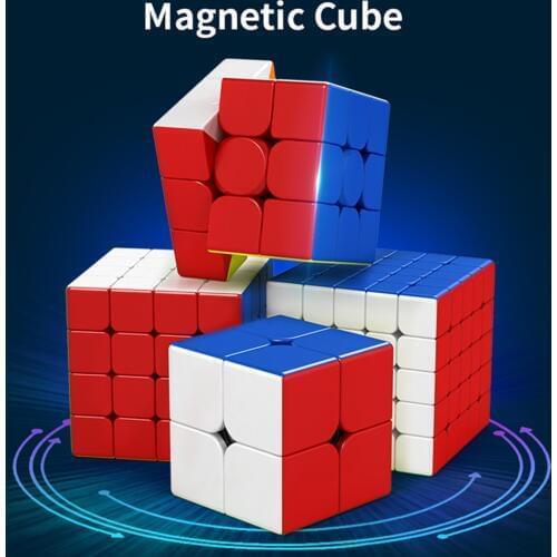 MoYu Meilong M Magnetic Version 2x2 3x3 4x4 5x5 Magic Cube Toy Magnetic Cubing Classroom M Speed Puzzle Toys Educational Toy