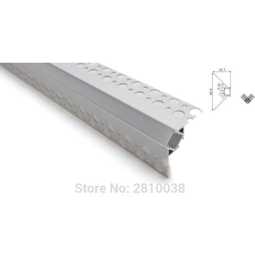 30 X 2M Sets/Lot Wall washer led light profile V type aluminium profile led extrusions for wall outer corner lights