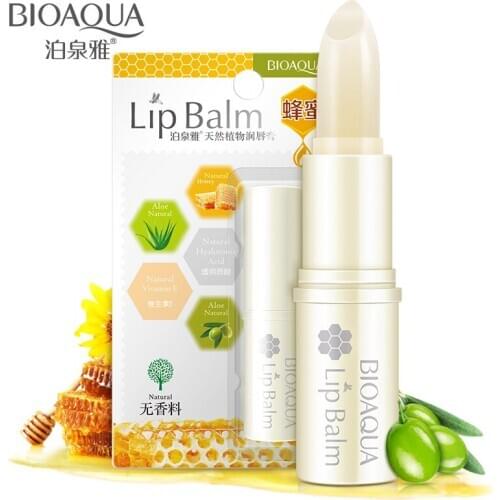 Natural Aloe Honey Moisturizing Lip Balm Colorless Refine Repair Lip Wrinkles For Woman Winter Lip Care