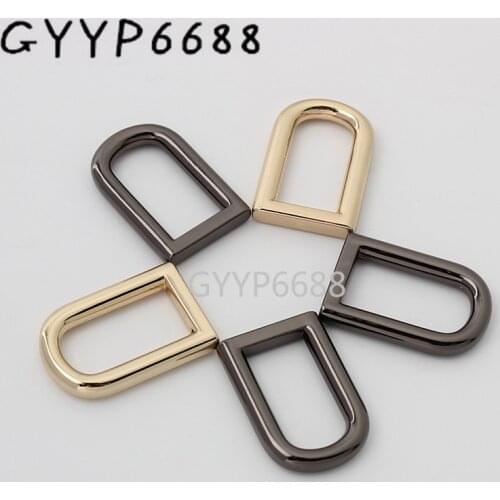 30pcs 4 colors 4.0*10*28mm 3/8'' D shape buckle for bag making d ring connect buckle handbag accessories