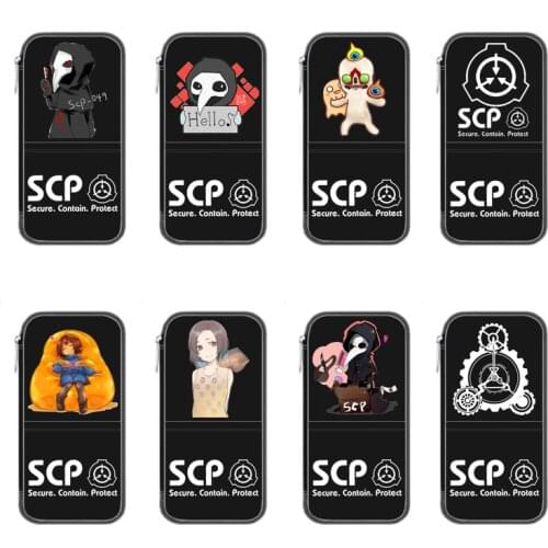 SCP Secure.Contain.Protect Student Pen Bag Pencil Case Cosmetic Storage bag Large Capacity kawaii Creativity pencil cases
