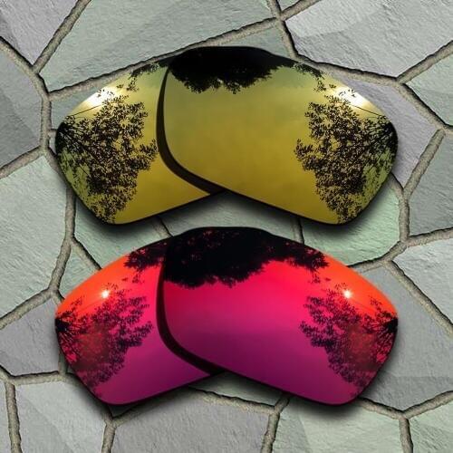 Yellow Golden&Violet Red Sunglasses Polarized Replacement Lenses for Oakley Fuel Cell
