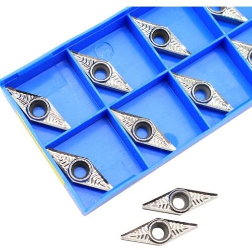 VCGT160412 AK H01 Aluminum cutter blade Insert Cutting Tool turning tool CNC Tools AL +TIN Alloy wood
