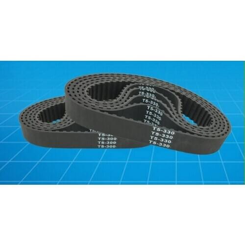 T5-600/660/690/720/740 Rubber Timing Belt Black 1PC