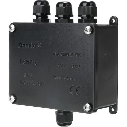 1pc LED Waterproof Junction Box Electrical Terminal 4 Way Underground Cable Protection Sleeve Connector IP68 3 Port