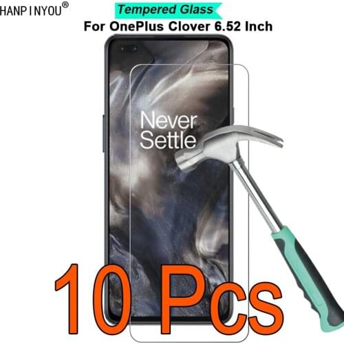 10 Pcs/Lot For OnePlus Clover 6.52" 9H Hardness 2.5D Ultra-thin Toughened Tempered Glass Film Screen Protector Guard
