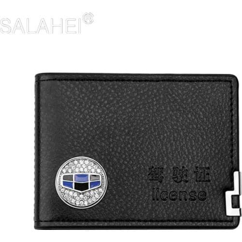 1X Car Drivers License Wallet Driver License Holder For Geely Atlas Coolray Mk Cross Boyue NL3 X6 EX7 Emgrand X7 SUV GS GT GC9