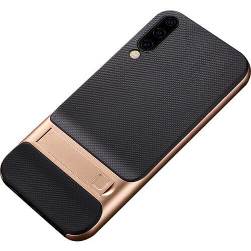 For Samsung Galaxy A50 A30 Case Luxury Soft silicone+PC With stand Hybrid Protective back cover case for samsung a10 a20 a30 a50