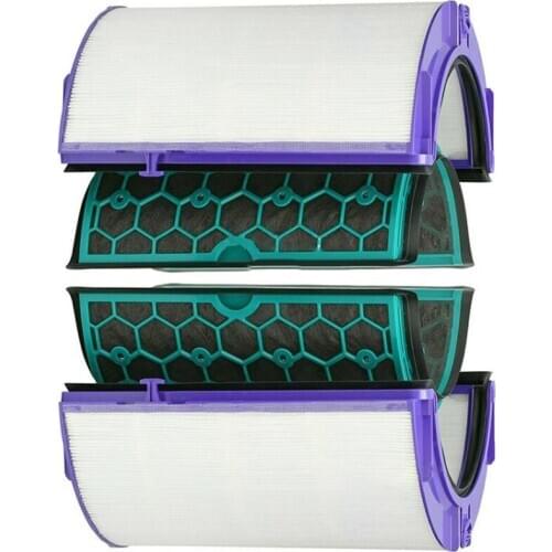 For Dyson Hp04 Tp04 Dp04 Sealed Two Stage Air Purifier Hepa & Carbon Filter Set