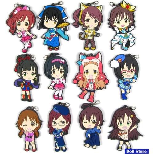 The idolm ster cinderella Original Japanese anime figure rubber Silicone mobile phone charms/key chain/strap D193