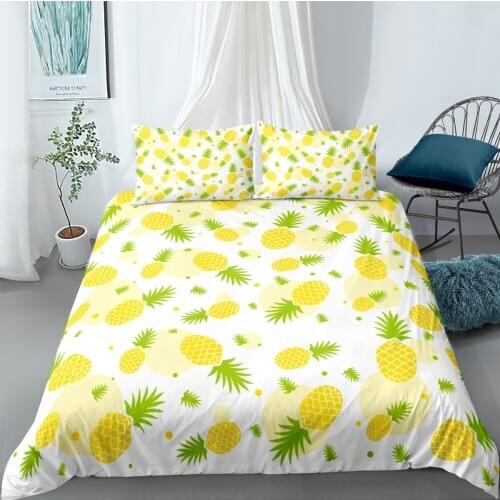 3D Pineapple Design Duvet Cover Sets Bedding Sets Comforter Covers Pillow Covers 173*230 230*230 265*230 180*210 Bedding sets