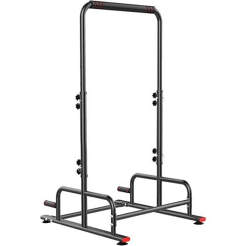 728 Indoor Fitness Single Parallel Bars Multifunctional Pull Up Bar With Suction Cup 5 Gears Adjustable Height Horizontal Bar