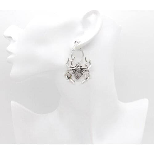 Fashion Retro Hollow Elephant Earrings Metal Double Ring Earrings, Animal Charm Earrings, Female Gift Jewelry Earrings