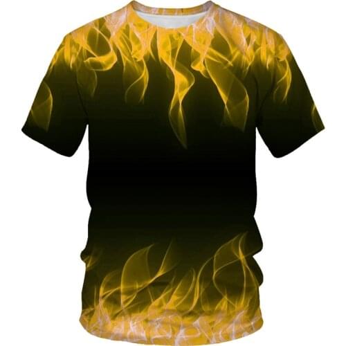 Camoufl Flaming tshirt Men Women t shirt 3d t-shirt Black Tee Casual Top Anime Camiseta Streatwear Short Sleeve Tshirt Asiansize